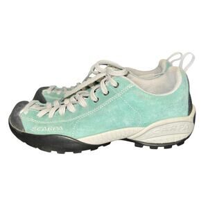 Scarpa Mojito Hiking Sneakers Women's Size 7 Lake Blue Leather Lace Up Shoes